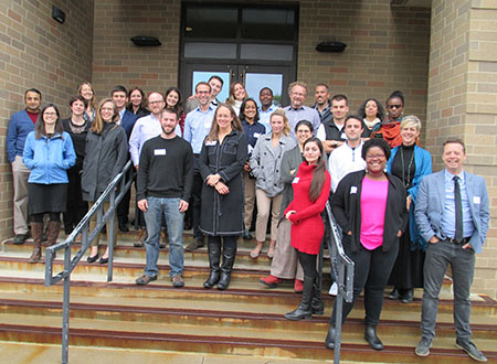 Group photo of participants in the University of Colorado Boulder conference, “Climate Change, Human Migration and Health
