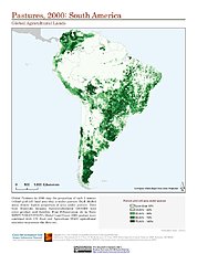 Map: Pastures (2000): South America