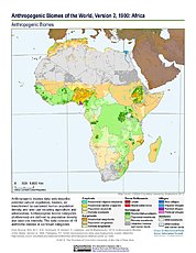 Map: Anthropogenic Biomes, v2 (1900): Africa