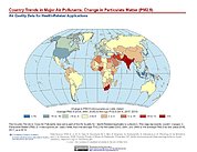 Map: Country Trends Major Air Pollutants: PM2.5 Change