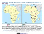 Map: Groundswell Projections 1/8th Degree SSPs and RCPs (2030, 2050): Africa