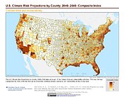 Map: U.S. Climate Risk Projections: Composite Index