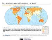 Map: Environmental Health - Air Quality, EPI 2014