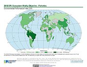 Map: Ecosystem Vitality - Fisheries, EPI 2018
