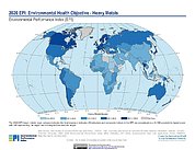 Map: Environmental Health - Heavy Metals, EPI 2020