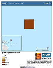 Map: Population Density (2000): Nauru