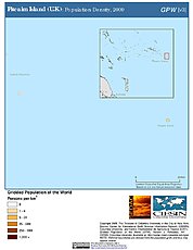Map: Population Density (2000): Pitcairn