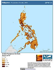 Map: Population Density (2000): Philippines
