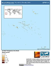 Map: Population Density (2000): French Polynesia