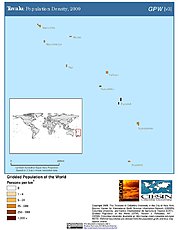 Map: Population Density (2000): Tuvalu