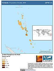 Map: Population Density (2000): Vanuatu