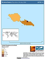 Map: Population Density (2000): Western Samoa