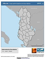 Map: Administrative Boundaries: Albania