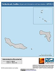 Map: Administrative Boundaries: Netherlands Antilles