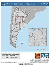Map: Administrative Boundaries: Argentina