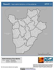 Map: Administrative Boundaries: Burundi