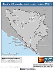 Map: Administrative Boundaries: Bosnia & Herzegovina