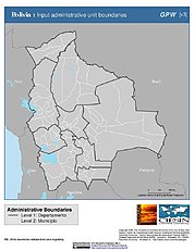 Map: Administrative Boundaries: Bolivia