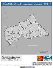 Map: Administrative Boundaries: Central African Republic