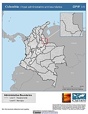 Map: Administrative Boundaries: Colombia