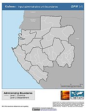 Map: Administrative Boundaries: Gabon