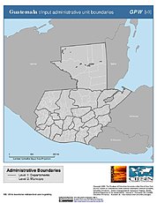 Map: Administrative Boundaries: Guatemala