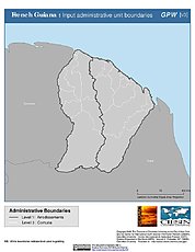 Map: Administrative Boundaries: French Guiana