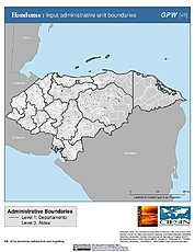Map: Administrative Boundaries: Honduras