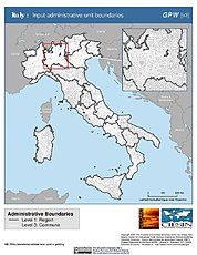Map: Administrative Boundaries: Italy