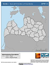Map: Administrative Boundaries: Latvia