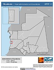 Map: Administrative Boundaries: Mauritania