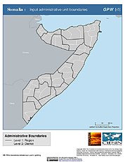 Map: Administrative Boundaries: Somalia