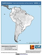 Map: Administrative Boundaries: South America