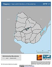 Map: Administrative Boundaries: Uruguay