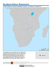 Map: Reservoirs, v1.01: Southern Africa