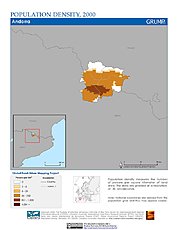 Map: Population Density (2000): Andorra