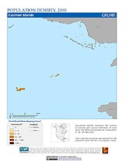 Map: Population Density (2000): Cayman Islands