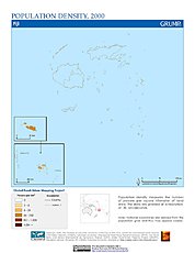 Map: Population Density (2000): Fiji