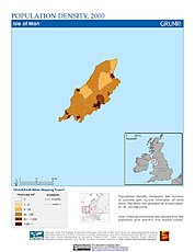 Map: Population Density (2000): Isle of Man