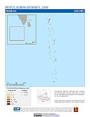 Map: Population Density (2000): Maldives