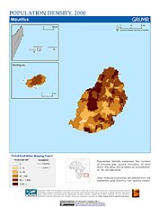 Map: Population Density (2000): Mauritius