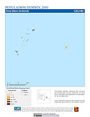 Map: Population Density (2000): Niue