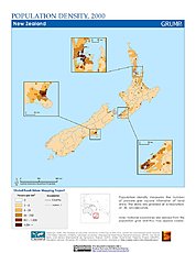 Map: Population Density (2000): New Zealand