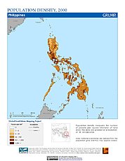Map: Population Density (2000): Philippines