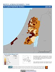 Map: Population Density (2000): Occupied Palestinian Territory