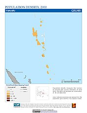 Map: Population Density (2000): Vanuatu