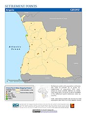 Map: Settlement Points: Angola