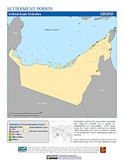 Map: Settlement Points: United Arab Emirates