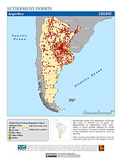 Map: Settlement Points: Argentina