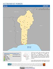 Map: Settlement Points: Benin